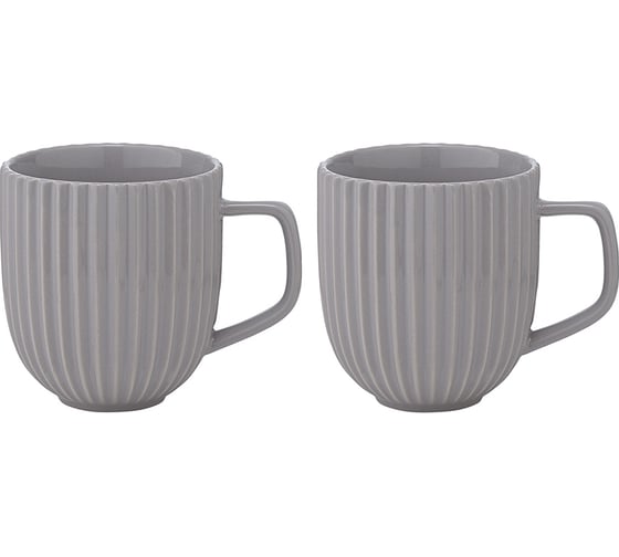 Изображение товара Набор из двух кружек темно-серого цвета из коллекции Edge Tkano 400мл TK22-TW_CU0008
