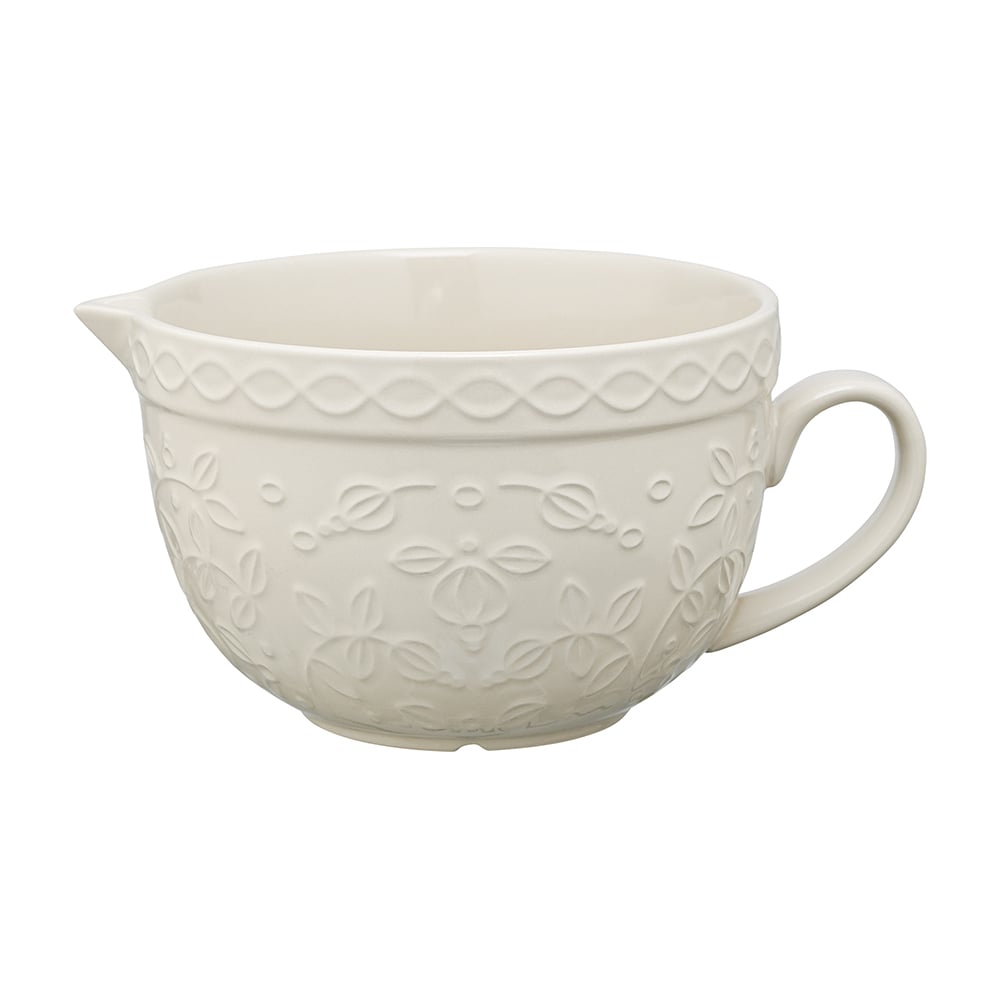 Изображение товара Кувшин из каменной керамики Russian North 2л рельефный узор Ягоды Тайги кремовый