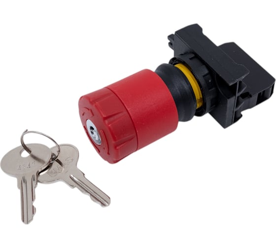 Изображение товара Аварийная кнопка Emas Грибок 40 мм с ключём, возврат поворотом CP200EA30