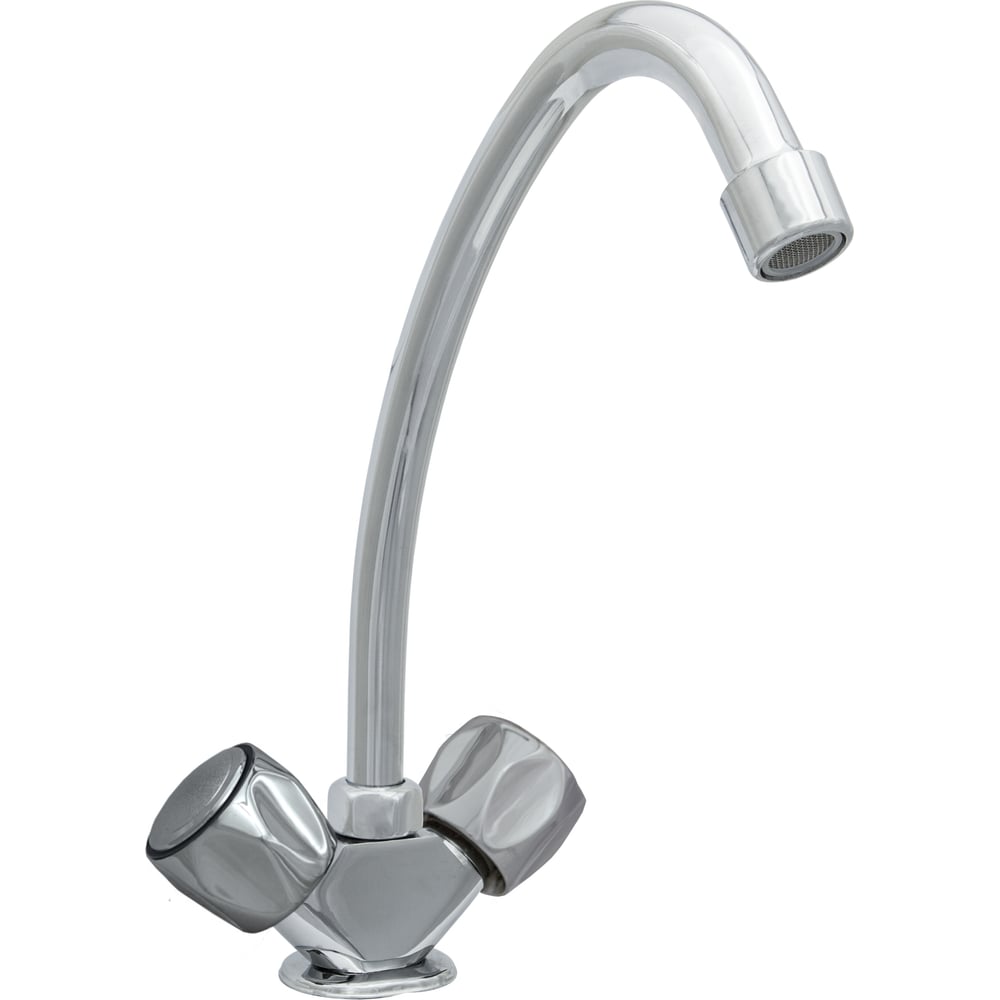 Изображение товара Смеситель ЦС елочка СМ 12г К М_Глобо круглый излив D16 H-220 мм СМ506507