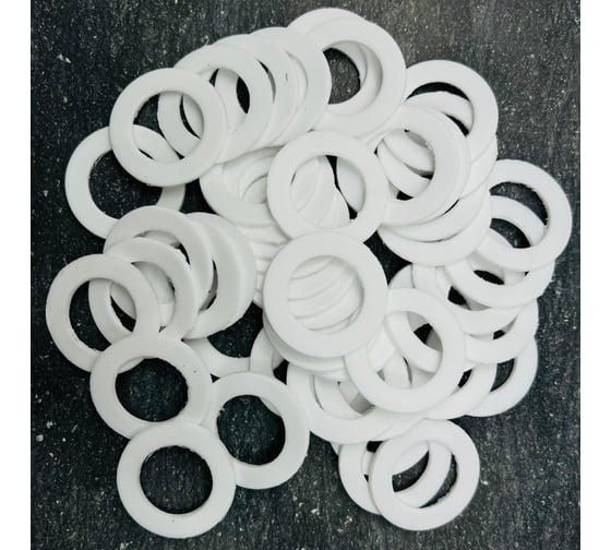Изображение товара Набор фторопластовых прокладок Профитт 1 1/4, 24х37 мм, 50 шт. 9271657