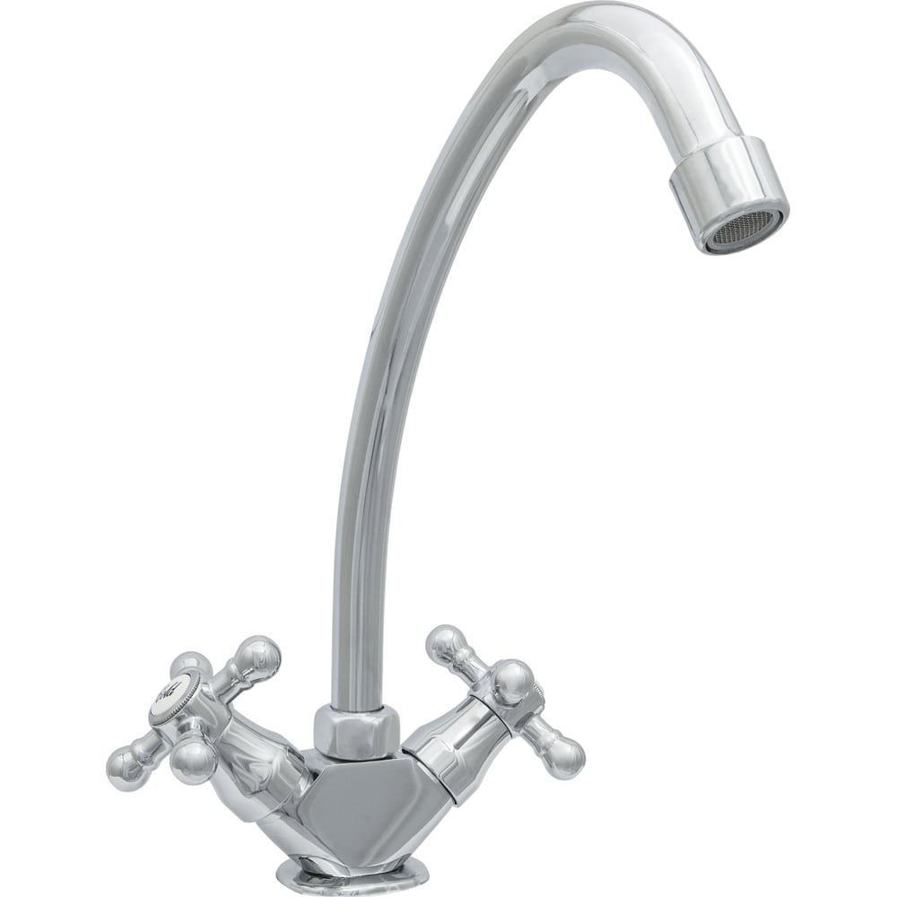 Изображение товара Смеситель ЦС елочка СМ 12г К М_Крест круглый для кухни