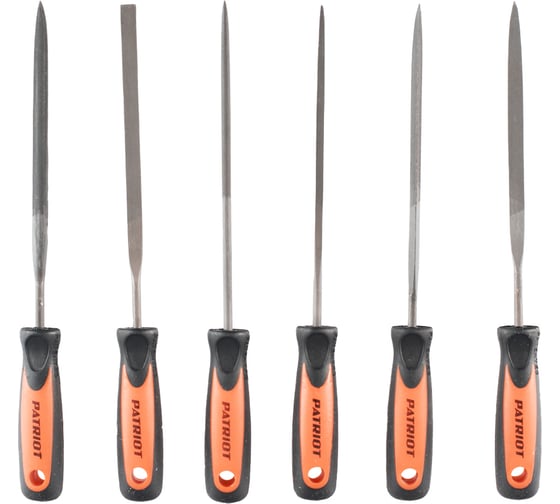 Изображение товара Набор надфилей PATRIOT NFS-6, 140мм, 6 предметов 350004440