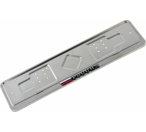 Изображение товара Рамка номерного знака из нержавеющей стали с подкладкой DolleX рельеф РОССИЯ SPL-62