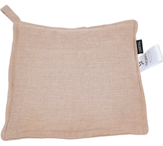 Изображение товара Прихватка из стираного льна Tkano Essential бежевый, 22x22 см TK22-PH0004