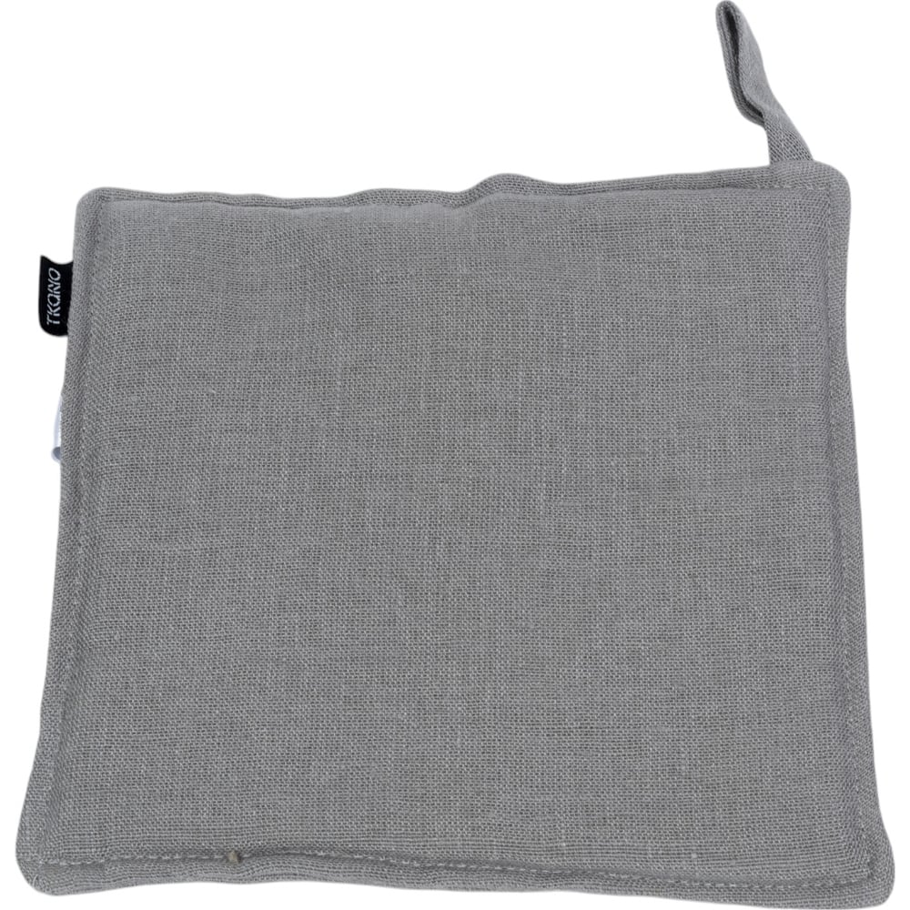 Изображение товара Прихватка из стираного льна Tkano Essential серая 22x22 см