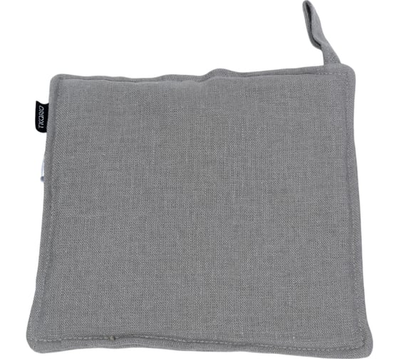 Изображение товара Прихватка из стираного льна Tkano Essential серая, 22x22 см TK22-PH0002