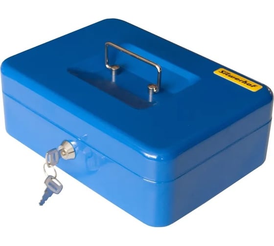Изображение товара Ящик для денег SILWERHOF 90x250x180, синий, сталь, 1.17 кг 1982132