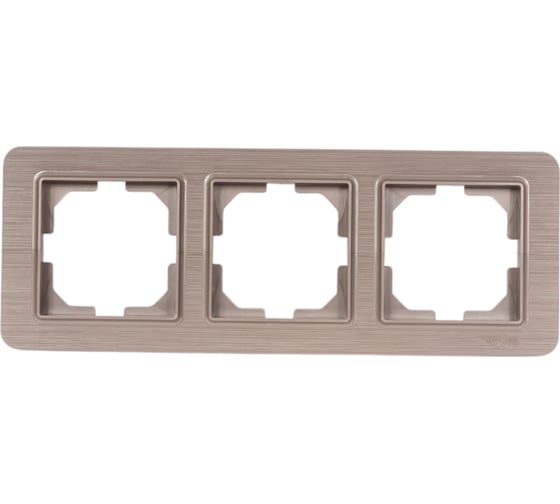 Изображение товара Рамка Arvia Electric LAVIN тройная, цвет медный 21284000023
