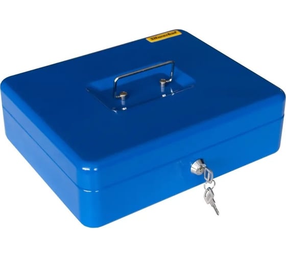 Изображение товара Ящик для денег SILWERHOF 90x300x240, синий, сталь, 1.66 кг 1982126