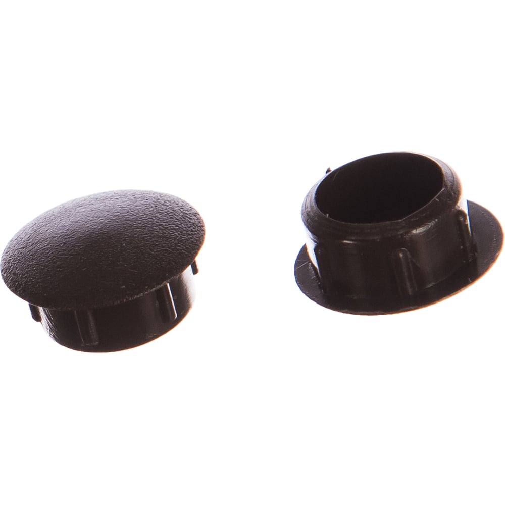 Изображение товара Заглушка ЦКИ D10 темно-коричневая, 200 шт, пластик, технологичные