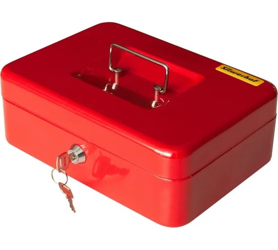 Изображение товара Ящик для денег SILWERHOF 90x250x180, красный, сталь, 1.17 кг 1982129