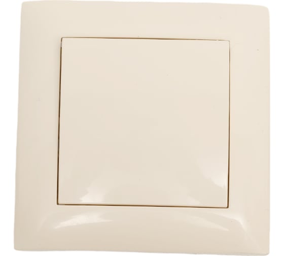 Изображение товара Выключатель одноклавишный ARTSUN, слоновая кость встраиваемый STANDART 01-0101-02