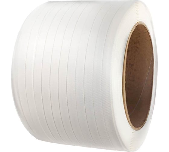 Изображение товара Лента полипропиленовая Волга Полимер 15x0.8 белая, 250 м, 240 кгс 15-08-250-101-00