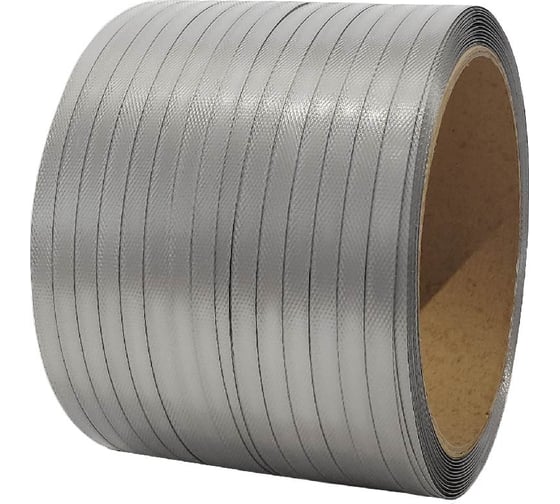 Изображение товара Лента полипропиленовая Волга Полимер 15x0.8 серая, 250 м, 240 кгс 15-08-250-117-00