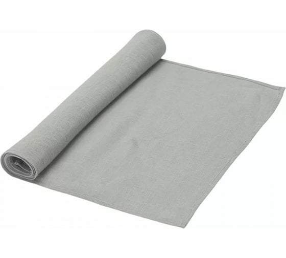 Изображение товара Дорожка на стол из стираного льна Tkano Essential серая, 45x150 см TK22-TR0002