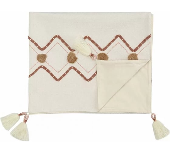 Изображение товара Дорожка на стол с вышивкой Tkano Geometry Ethnic, 45x150 см TK23-TR0001