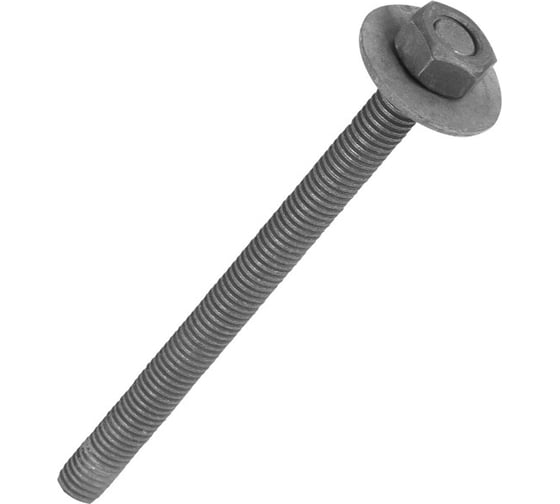 Изображение товара ЕВРОПАРТНЕР Анкерная шпилька 8x105мм с гайкой и шайбой, покрытие ТДЦ, кл.пр 5.8 10 шт. 0062 D2