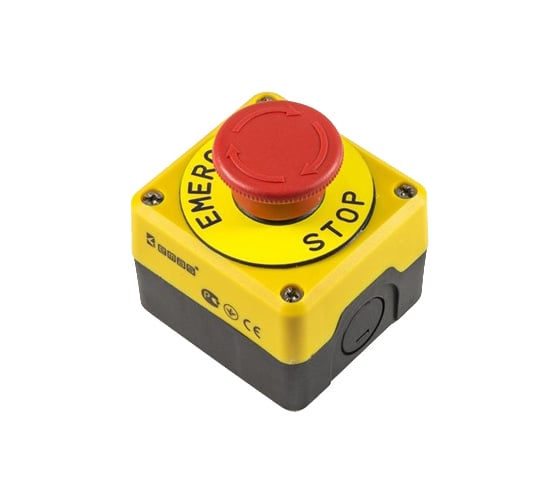 Изображение товара Пульт управления Emas с табличкой аварийной кнопки, 250В, 4А. P1EC400E40K