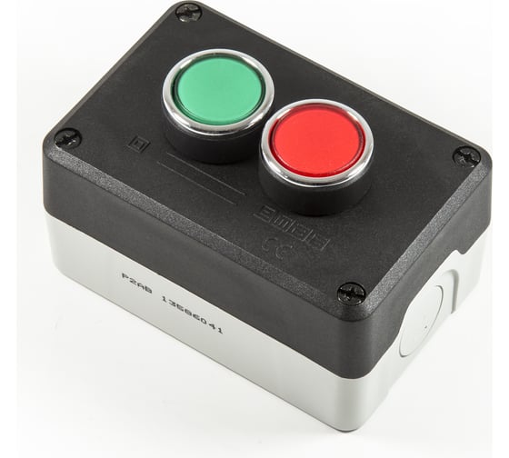Изображение товара Пульт управления Emas P2AB 2 кнопки, 250 В, номинальный ток 4А P2AB