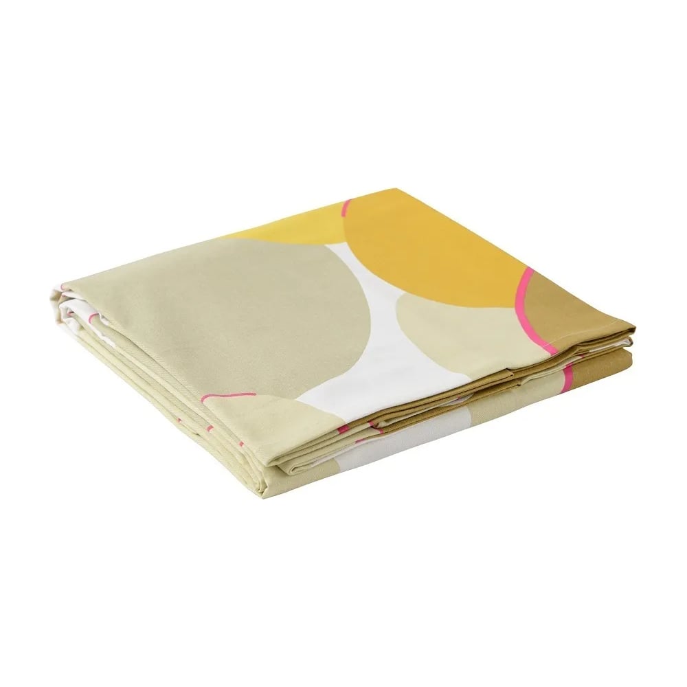 Изображение товара Скатерть из хлопка Tkano Freak Fruit горчичная, 170x250 см, современный дизайн