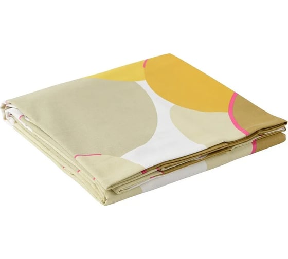 Изображение товара Скатерть из хлопка Tkano Freak Fruit горчичная, с авторским принтом, 170x250 см TK20-TC0020