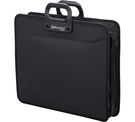 Изображение товара Пластиковый портфель большого формата А3 470x380x130 мм "Портфолио", 3 отделения, на молнии BRAUBERG 223081