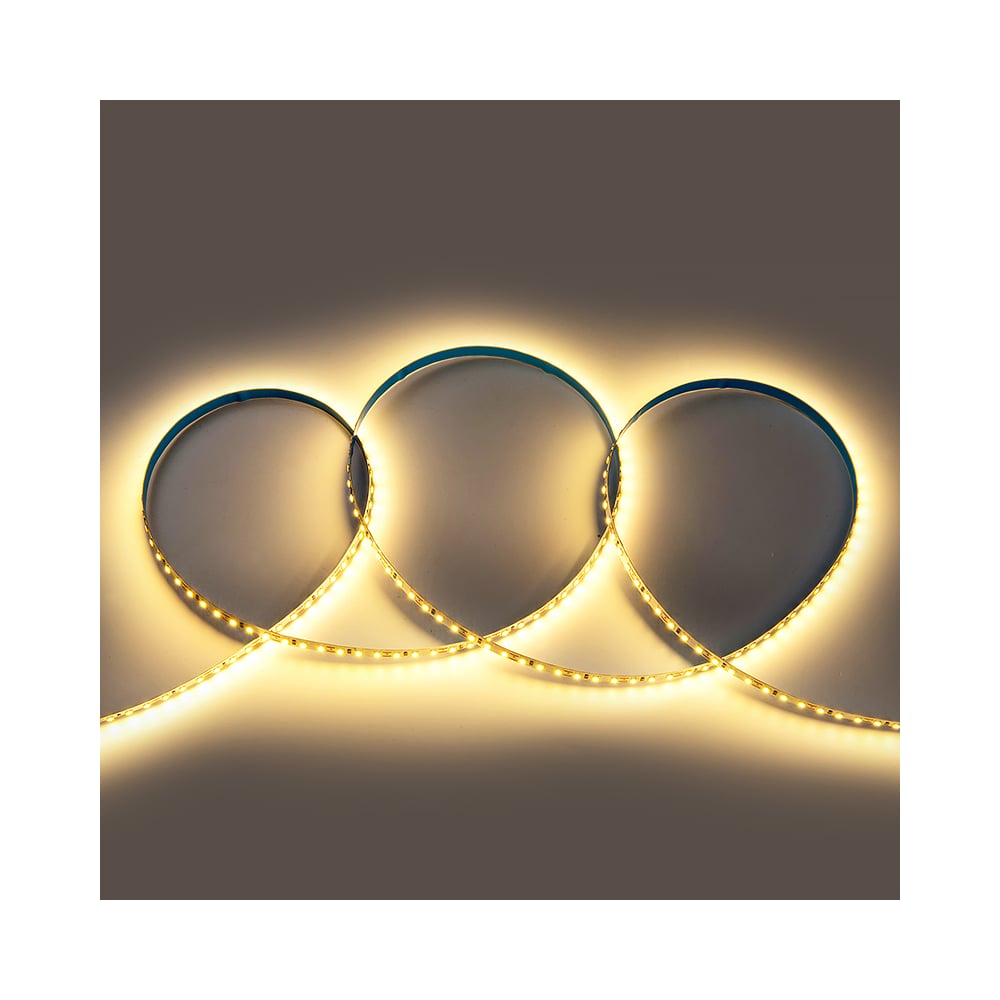 Изображение товара Лента светодиодная General Lighting Systems GLS-2835-120-9,6-12-IP20-3, 5 метров, 9,6Вт/м, 12В, SMD2835, 8мм, 7Лм/чип, IP20, 3000К -теплый белый, 501010