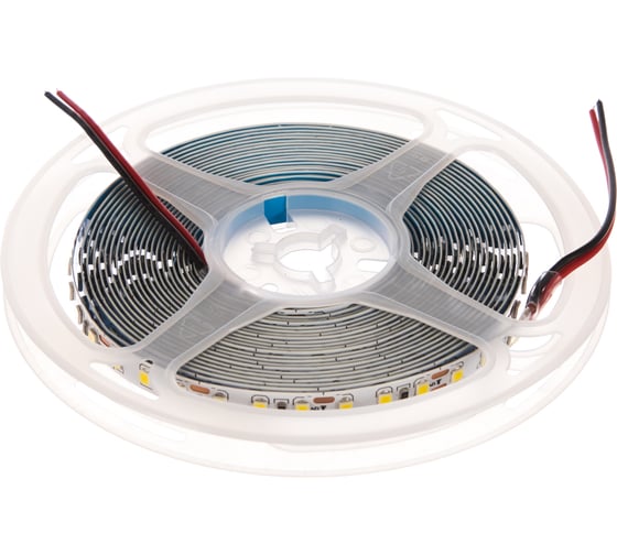 Изображение товара Лента светодиодная General Lighting Systems GLS-2835-120-9,6-12-IP20-4, 5 метров, 9,6Вт/м, 12В, 8мм, 120диодов/м, 7Лм/чип, IP20, 4500К - нейтральный белый, 501210