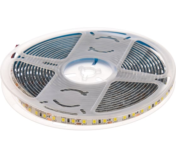 Изображение товара Лента светодиодная General Lighting Systems GLS-2835-120-9,6-12-IP65-4, 5 метров, 9,6Вт/м, 12В, 8мм, 120 диодов/м, 7Лм/чип, IP65, 4500К - нейтральный белый, 501310