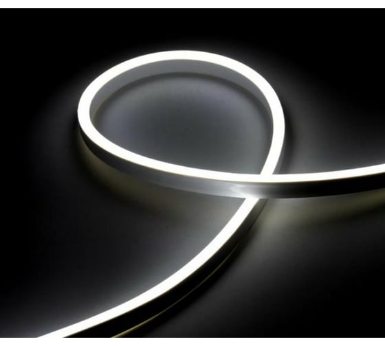 Изображение товара Светодиодная лента General Lighting Systems гибкий неон 50 м, 9,6Вт/м, 12В, 6мм, IP67, 6500К, холодный белый GLS-2835-120-9.6-12-NL-IP67-6 510410