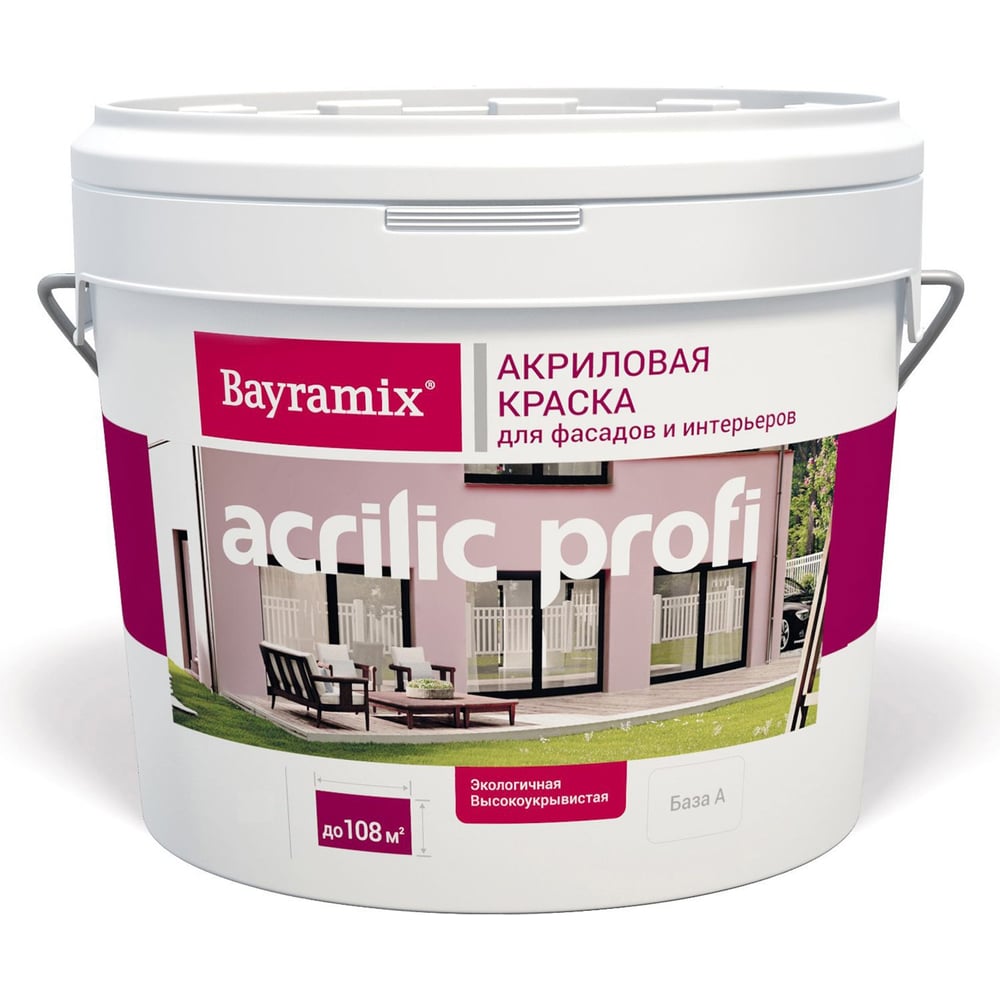 фото Вододисперсионная краска bayramix acrilic profi 1.3 кг / 0.9 л bap-013/009
