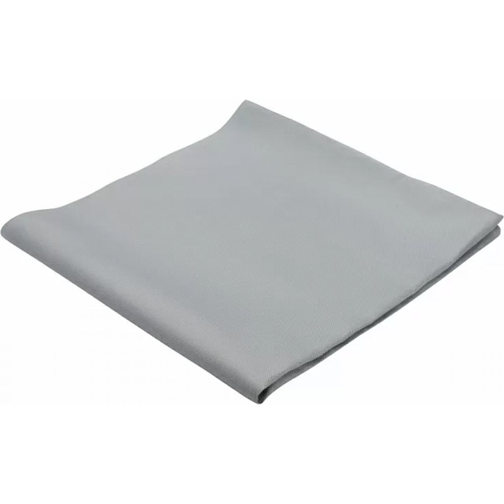 Изображение товара Скатерть хлопковая Tkano Essential серого цвета 180x180 см с жаккардовым рисунком