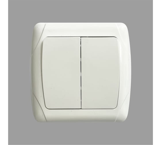Изображение товара Выключатель двухклавишный ARTSUN встраиваемый OPTIMAL SW 10-2-W