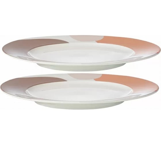 Изображение товара Набор из двух тарелок Tkano Freak Fruit бежевый, с авторским принтом, 22 см TK22-TW_PL0008