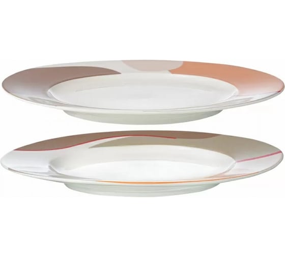 Изображение товара Набор из двух тарелок Tkano Freak Fruit бежевый, с авторским принтом, 27 см TK22-TW_PL0007