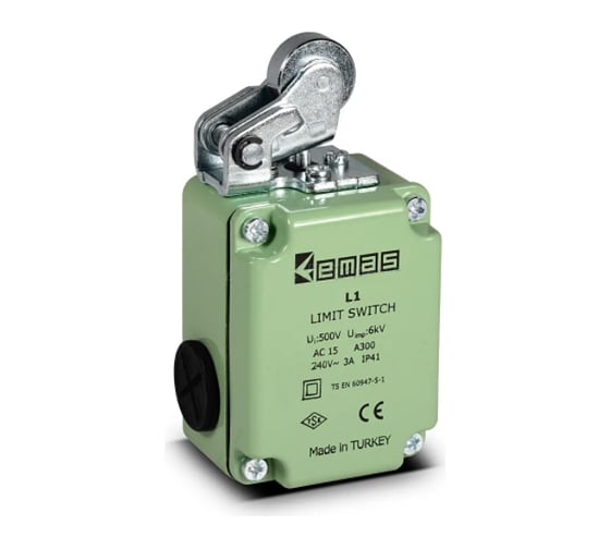 Изображение товара Концевой выключатель Emas в металлическом корпусе, 240 В, 3 А. L1K13MIM111