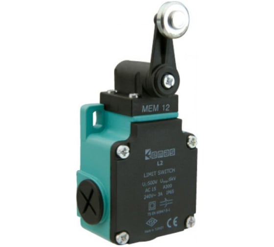 Изображение товара Концевой выключатель Emas в металлическом корпусе, 240 В, 3 А. L2K13MEM121