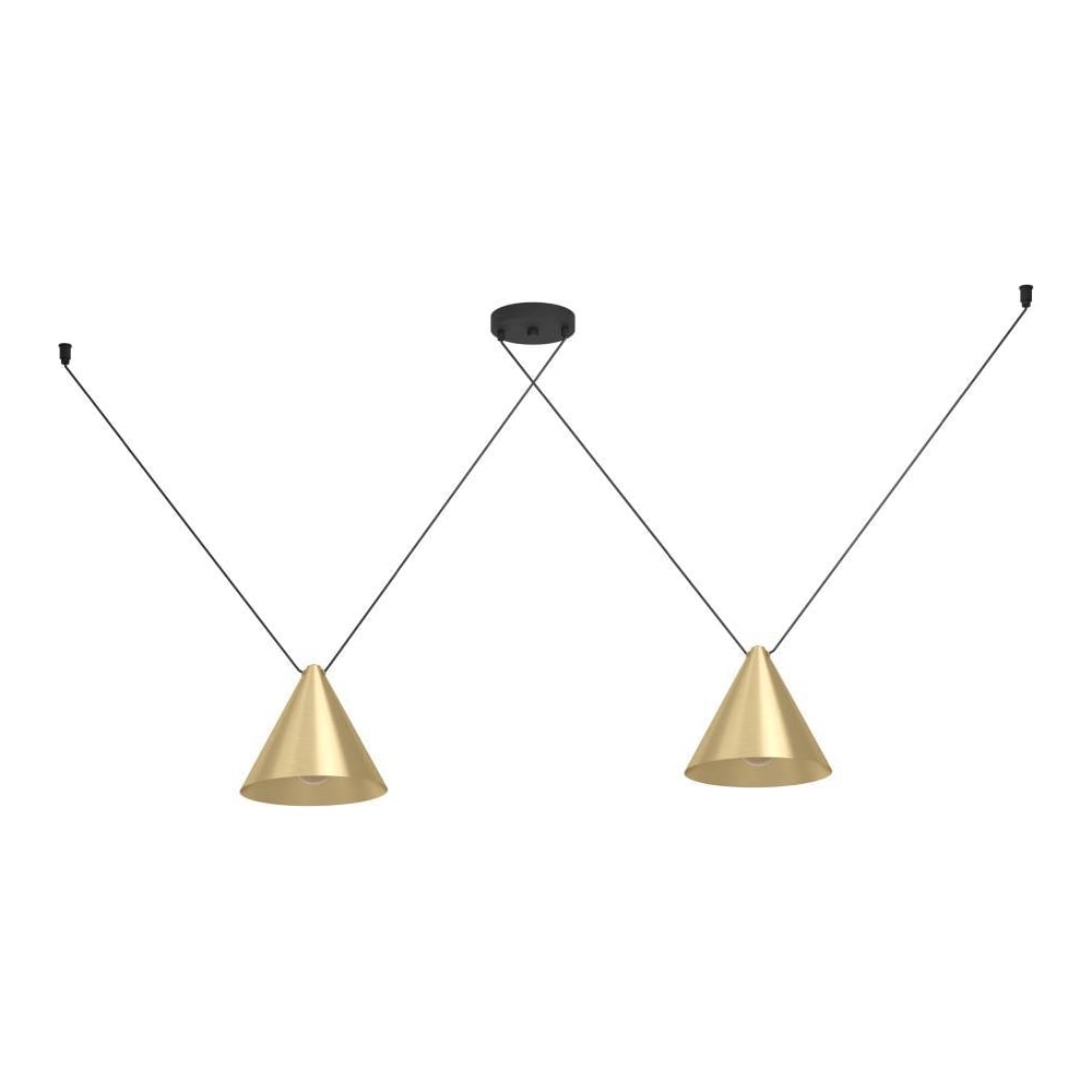 Изображение товара Подвесной светильник EGLO NARICES 1 900843 черный латунь 2 лампы E27