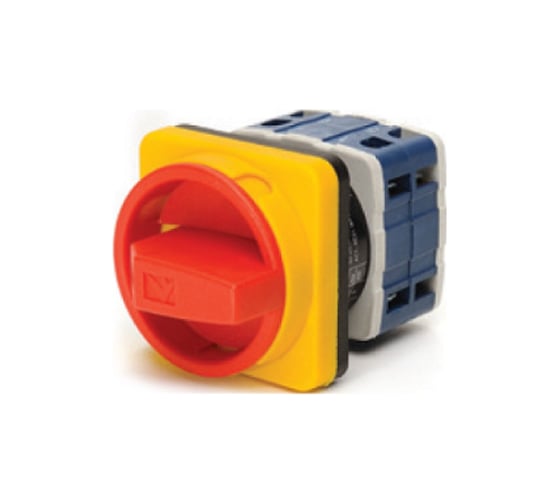 Изображение товара Двухпозиционный переключатель аварийного типа Emas трехфазный, 0-1, 10А, 400В. PSA010AK341E