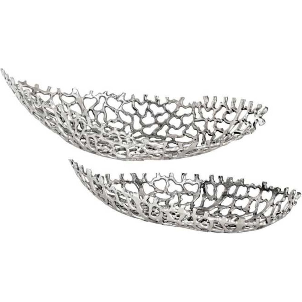 Изображение товара Декоративные миски EGLO KIMITSU 2 штуки никель алюминий современный дизайн