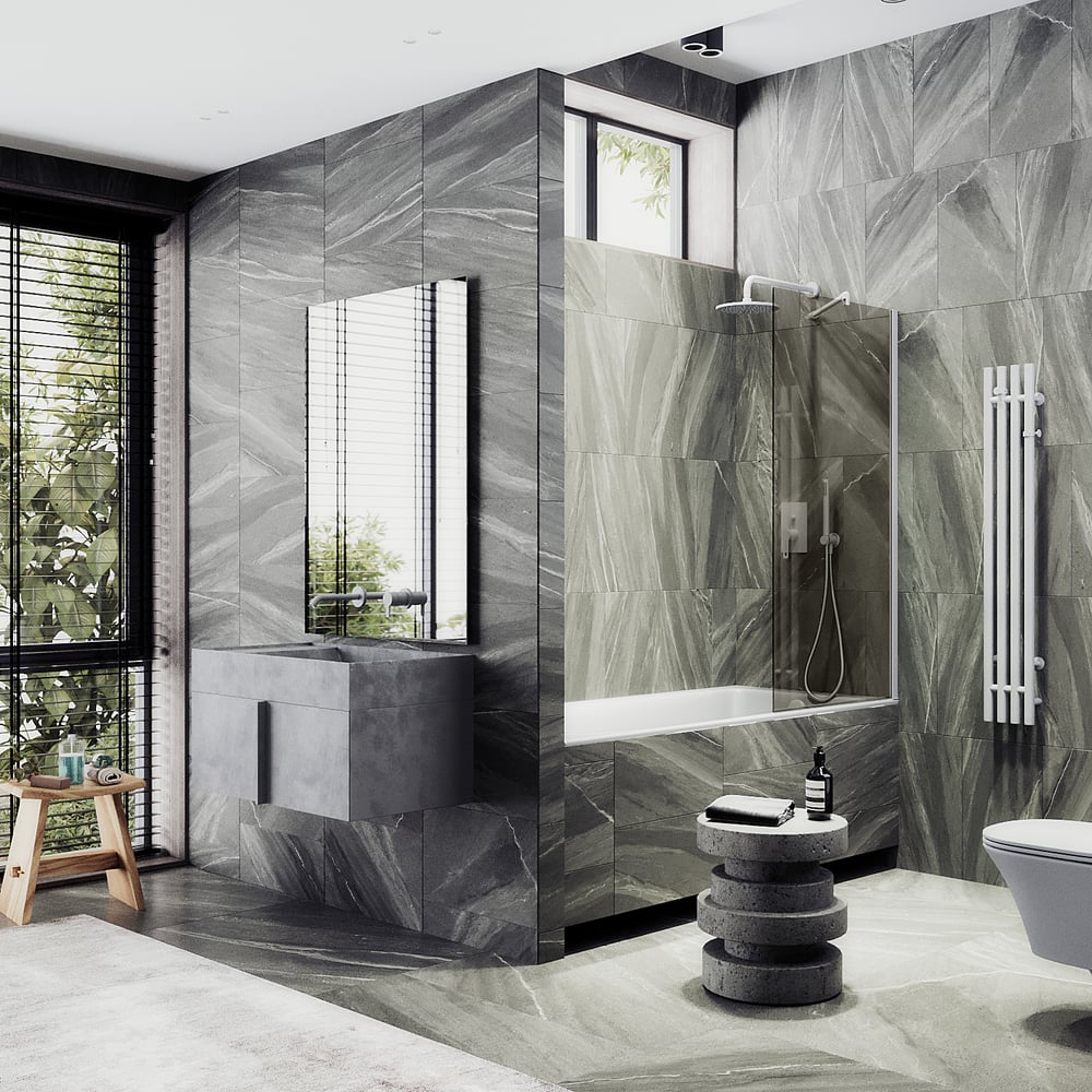 Изображение товара Шторка для ванны MaybahGlass MGV-67-1, бронза, 1400х500 мм, закаленное стекло