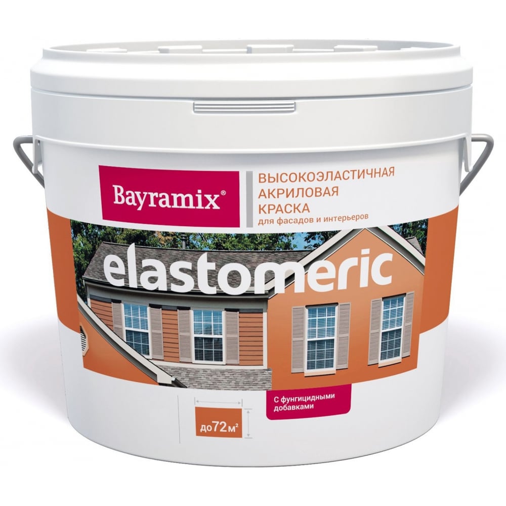 фото Эластичная краска bayramix elastomeric 4.3 кг / 2.7 л bel-043/027