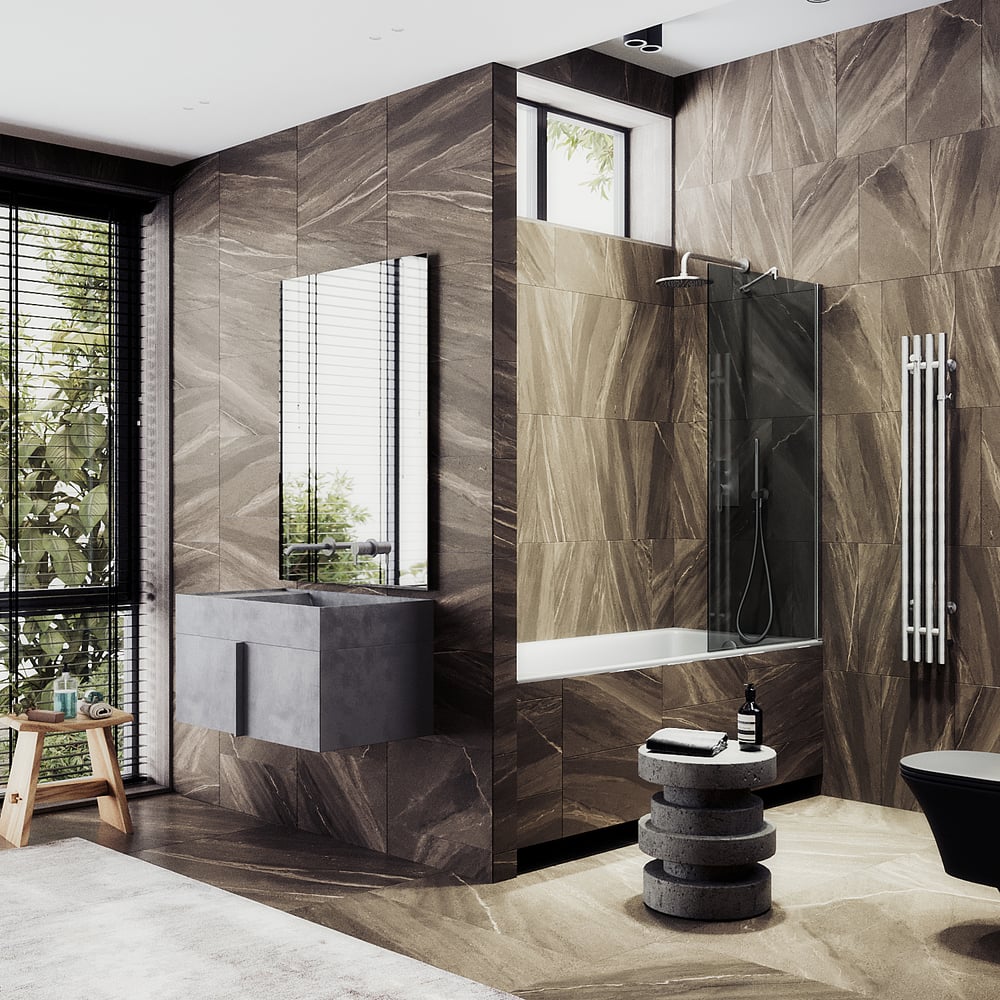 Изображение товара Шторка для ванны в широком профиле MaybahGlass MGV-81-5ш