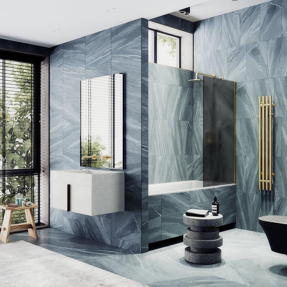 Изображение товара Шторка для ванны в широком профиле MaybahGlass MGV-89-3ш