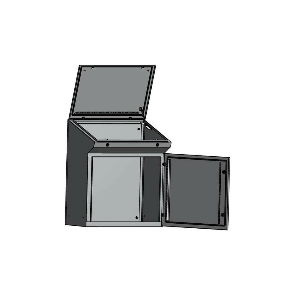 Напольный пульт управления EKF шкаф напольный с ящиком неро 40x82 5x58 см лдсп серый