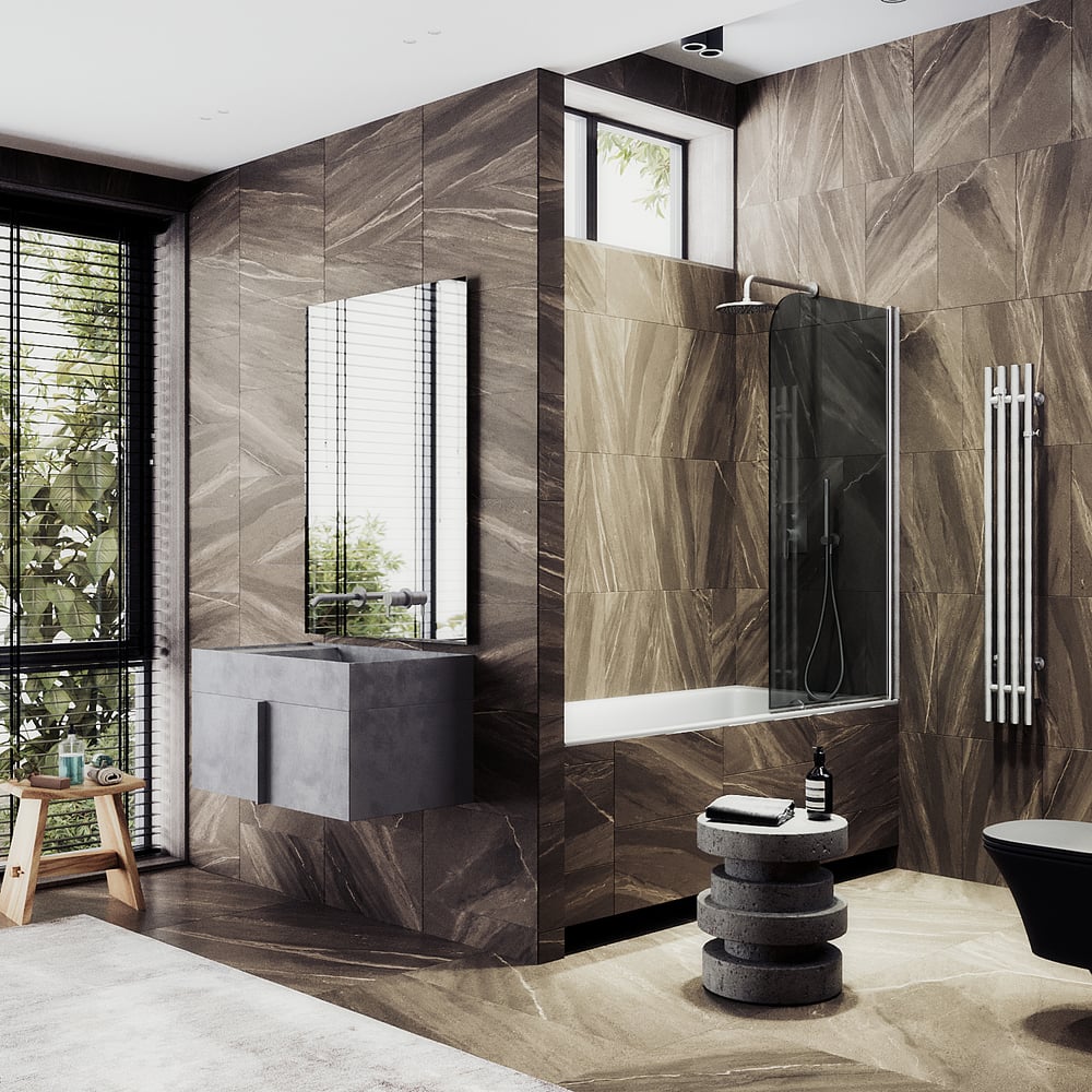 Изображение товара Шторка для ванной MaybahGlass поворотная Модель MGV-613-5