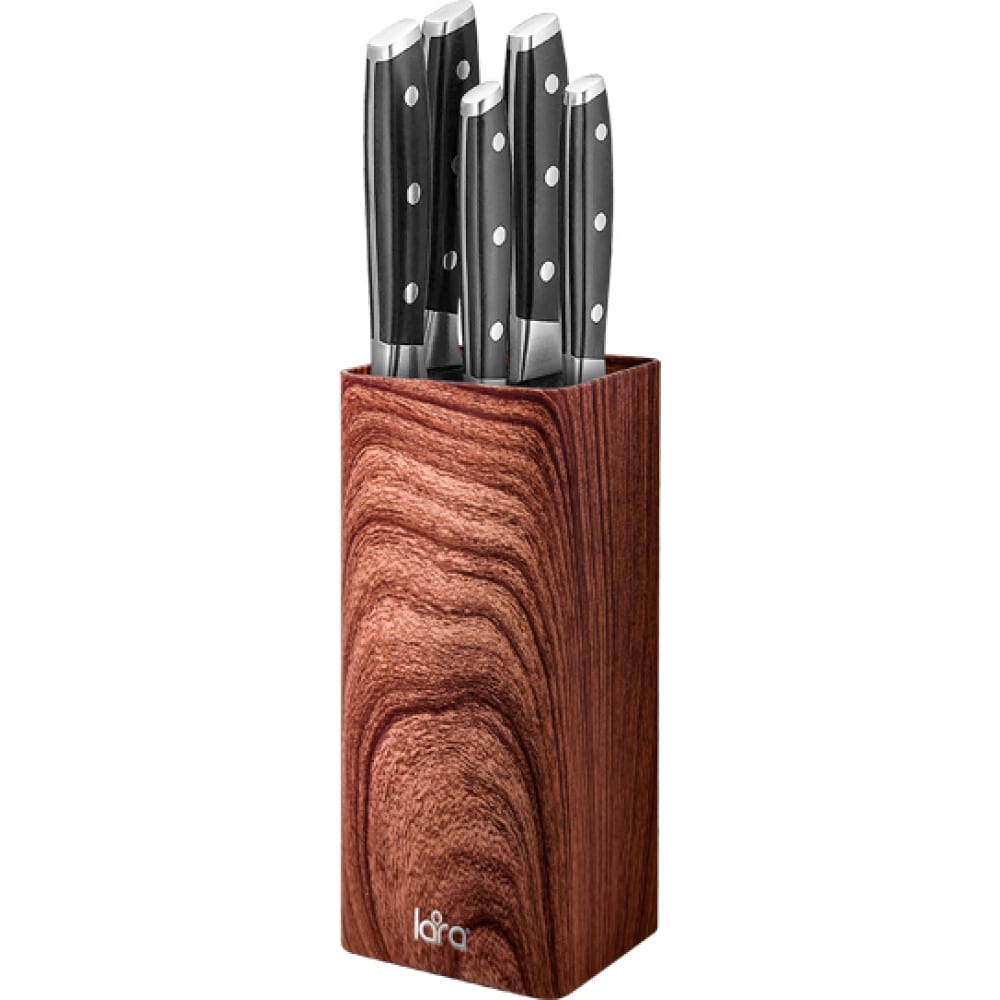 Универсальная подставка для ножей Lara подставка для ножей с наполнителем доляна нежность 22×11 см розовый