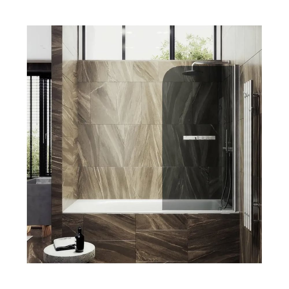 Изображение товара Шторка поворотная MaybahGlass на монопетле 1400х600 мм графит