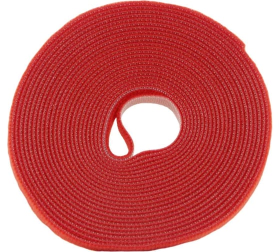 Изображение товара Лента-липучка многоразовая Retic 14,5 мм 5 м, красная WASN-14.5x5-RD